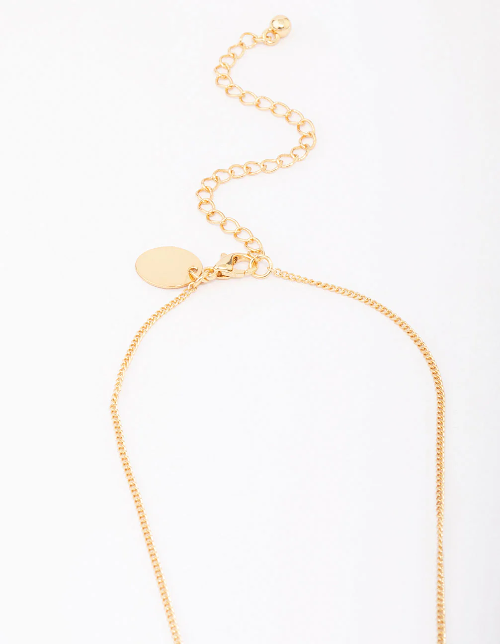 Gold Plated Wings & Diamante Cross Necklace 2-Pack - Image 3
