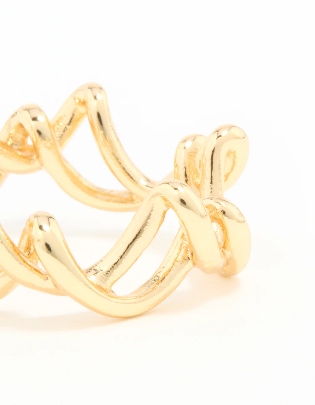 Gold Plated Wire Twisted Ring - Image 3