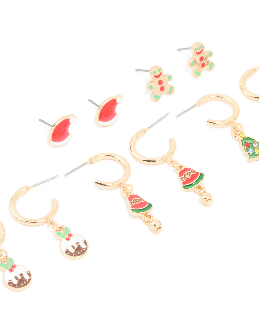 Gold Pudding & Bell Earrings 6-Pack - Image 2
