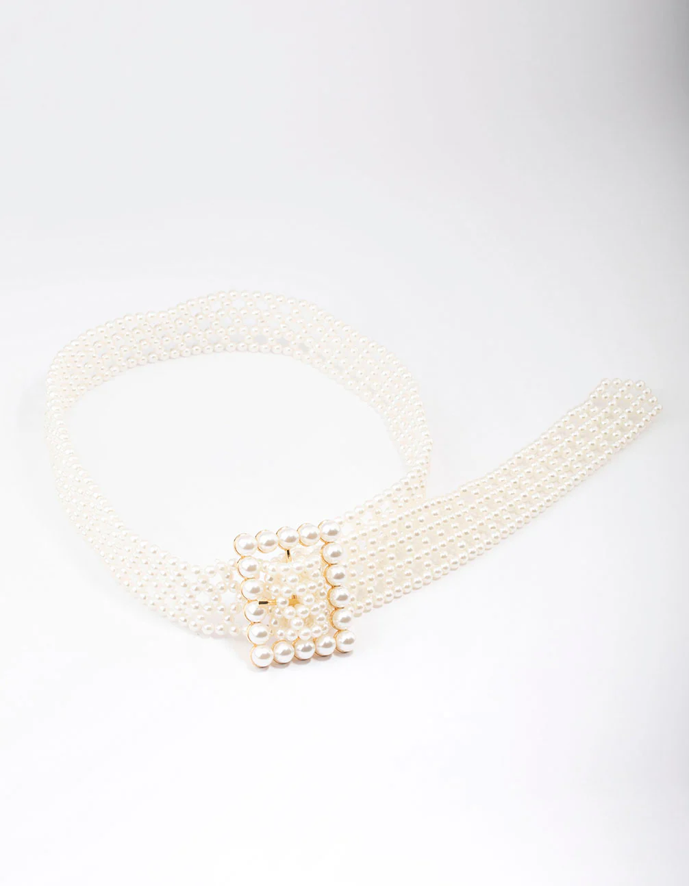 Gold Rectangular Pearl Belt - Image 2