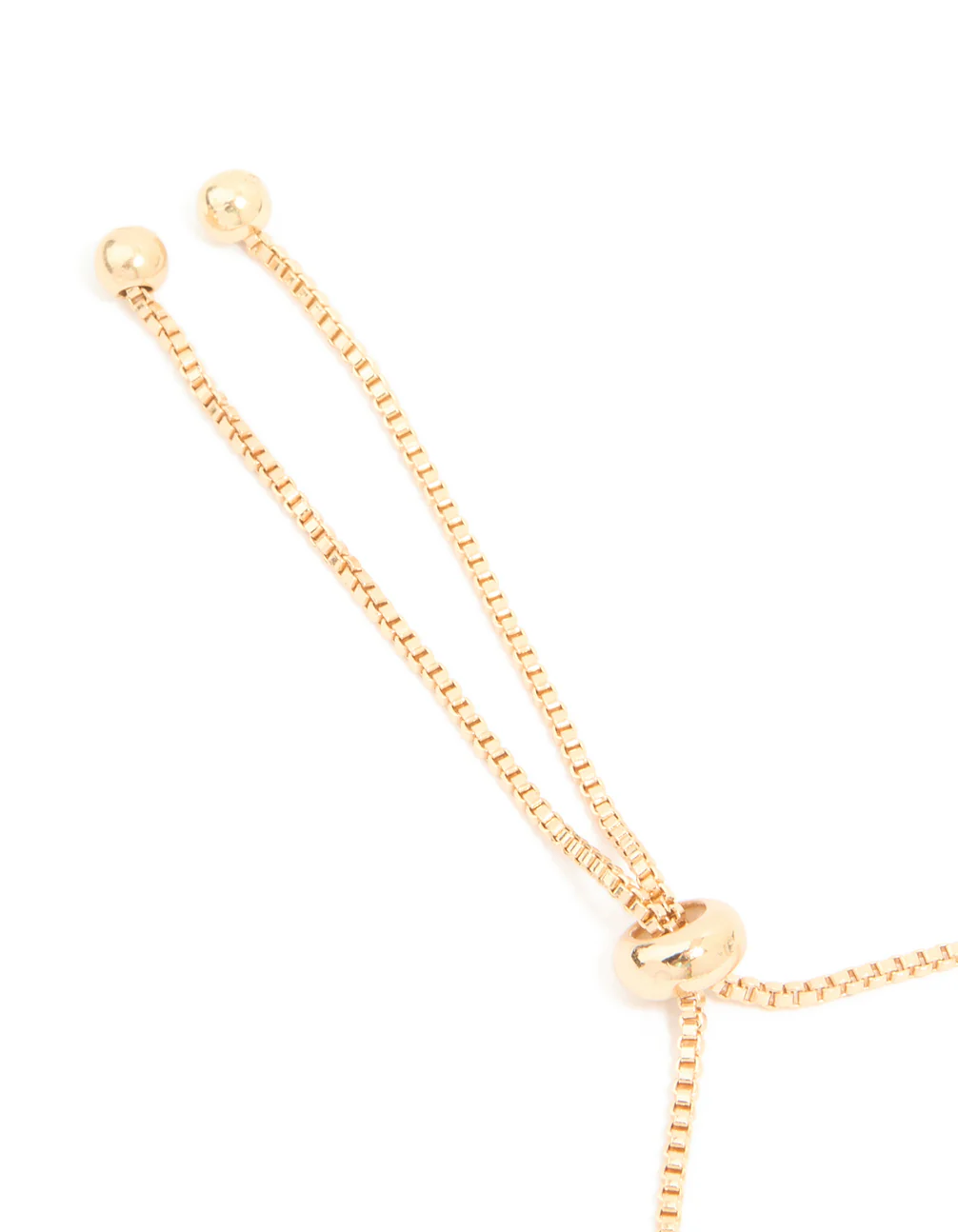 Gold Red Cubic Zirconia Square Halo Toggle Bracelet - Image 5