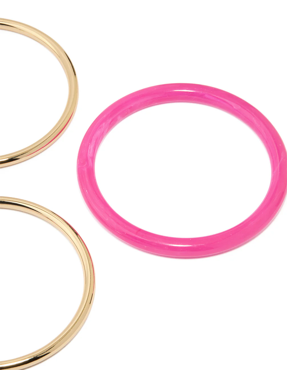 Gold Red & Pink Bangles 5-Pack - Image 3