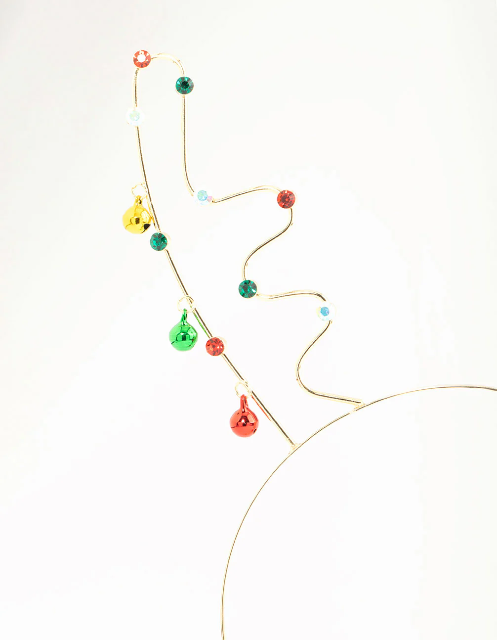 Gold Reindeer Jingle Bells Headband - Image 2