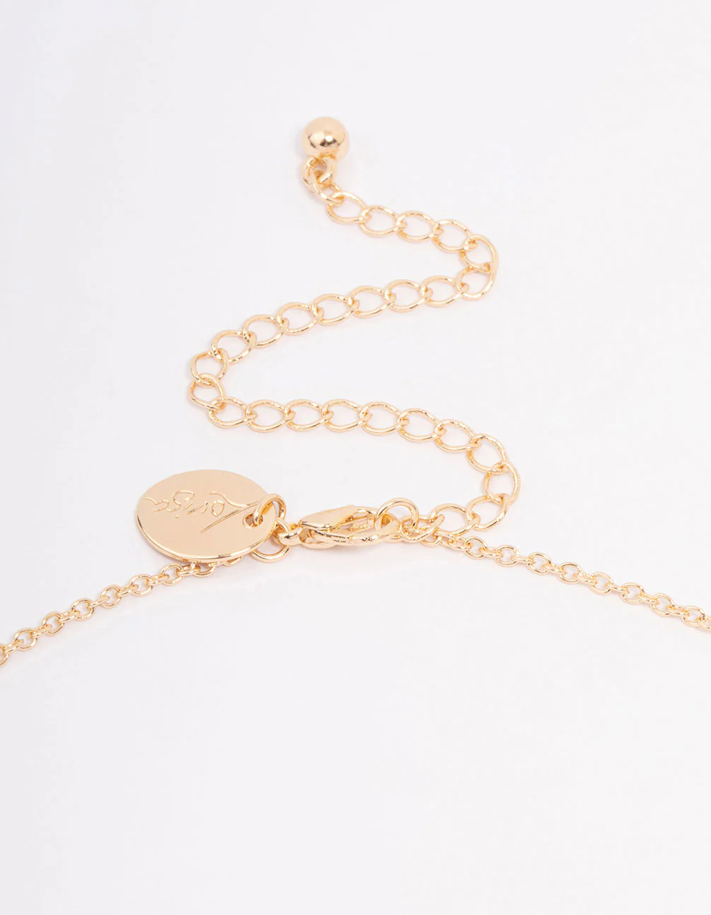 Gold Resin Flower Pendant Necklace - Image 3