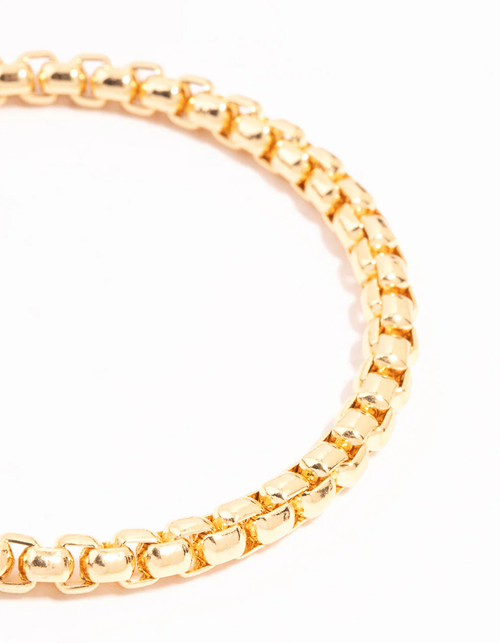 Gold Round Detail Chain Bracelet - Image 2
