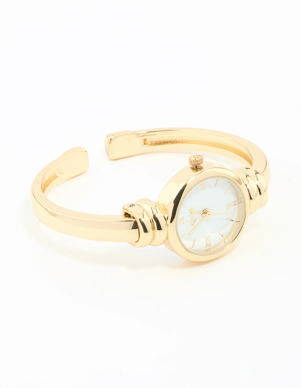 Gold Round Watch Bangle - Image 2