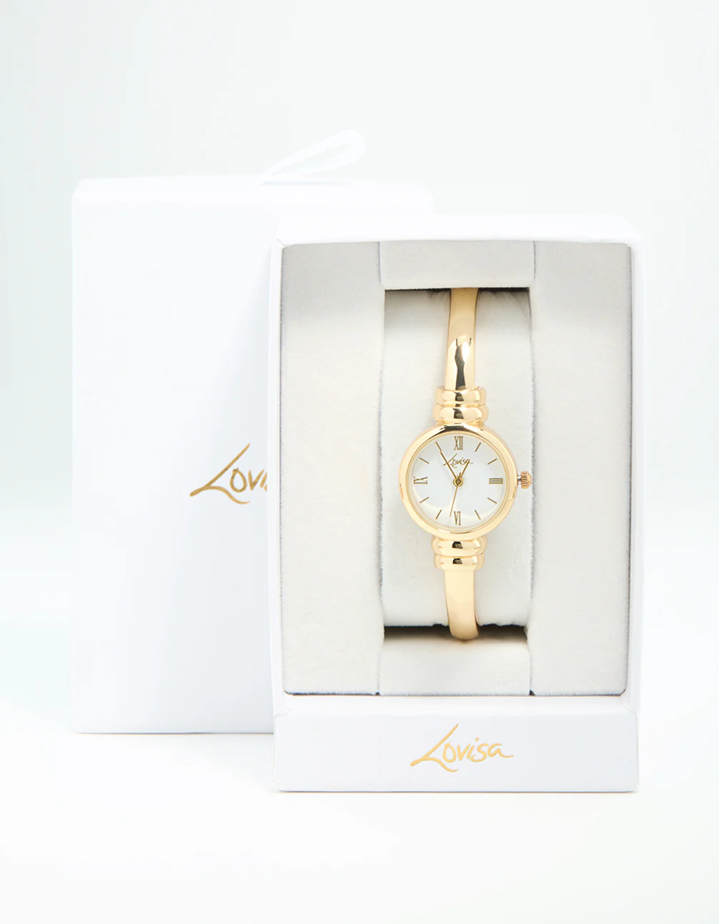 Gold Round Watch Bangle - Image 3