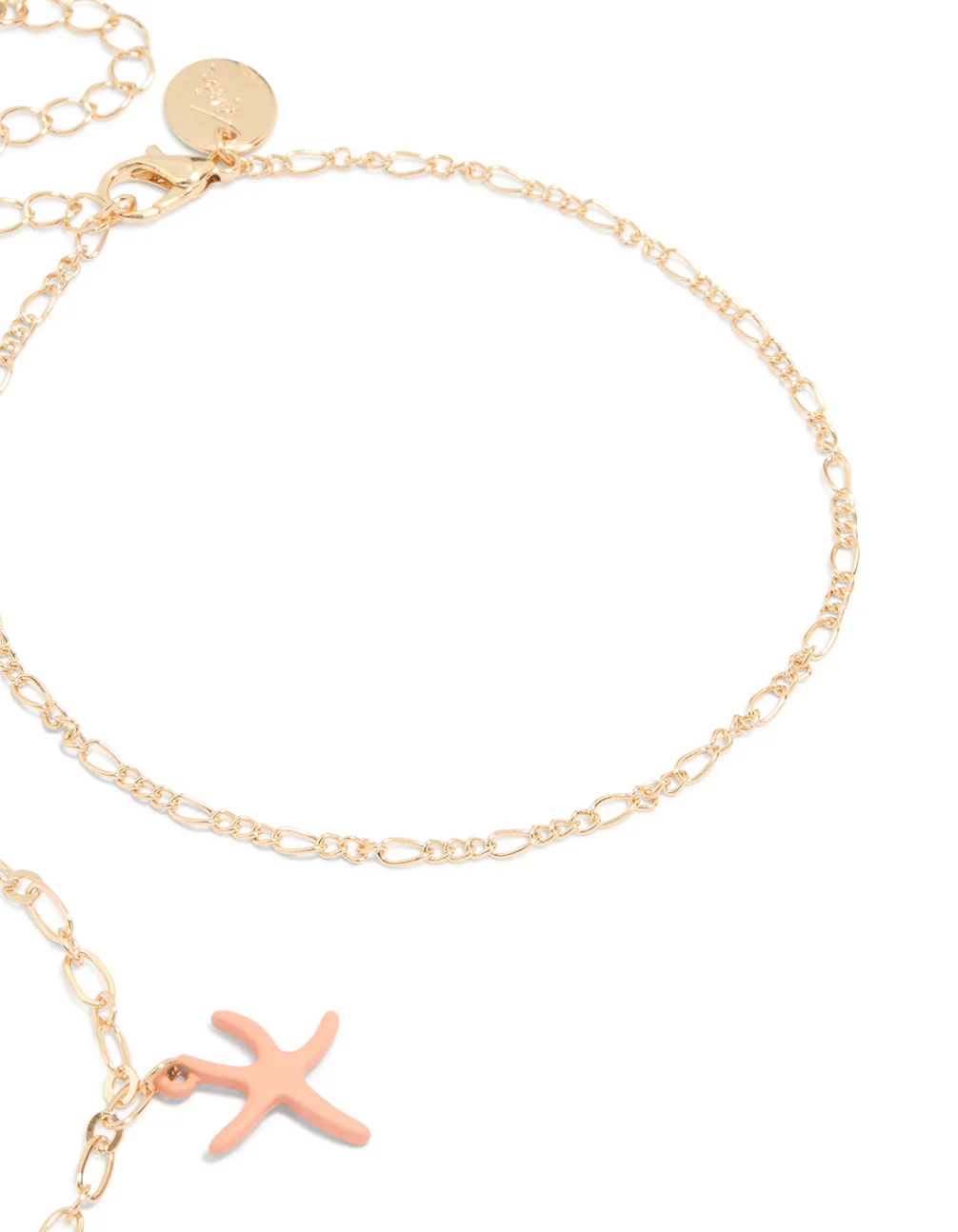 Gold Sea Animal & Chain Anklets 2-Pack - Image 3