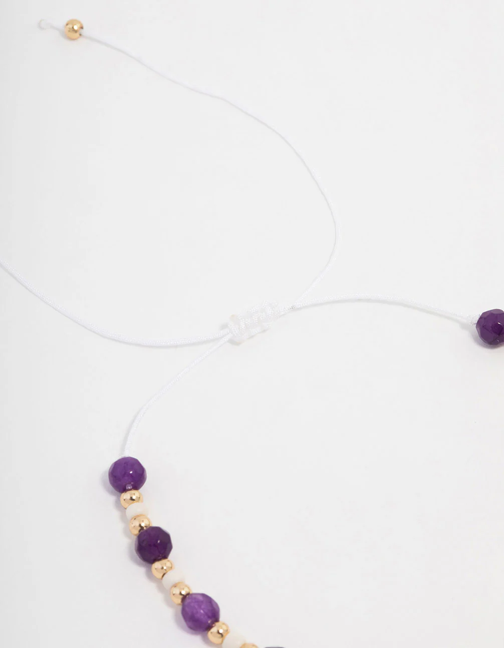 Gold Plated Semi Precious Heart Toggle Bracelet - Image 3