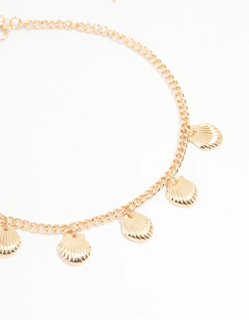 Gold Shell & Fish Charm Anklets 3-Pack - Image 2