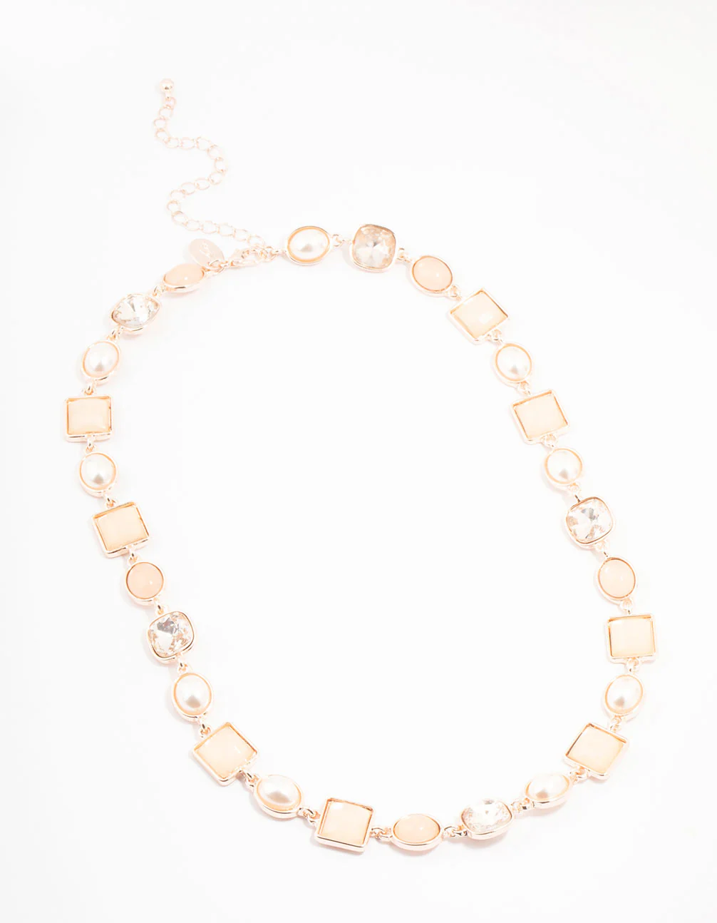 Gold Short Acrylic Necklace - Image 2