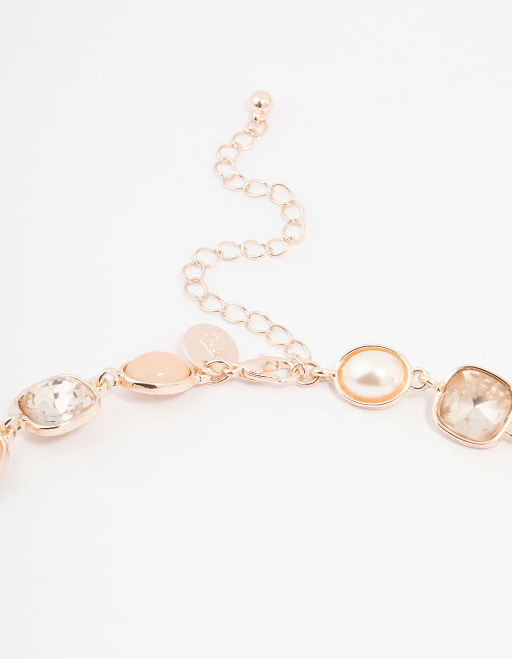Gold Short Acrylic Necklace - Image 3