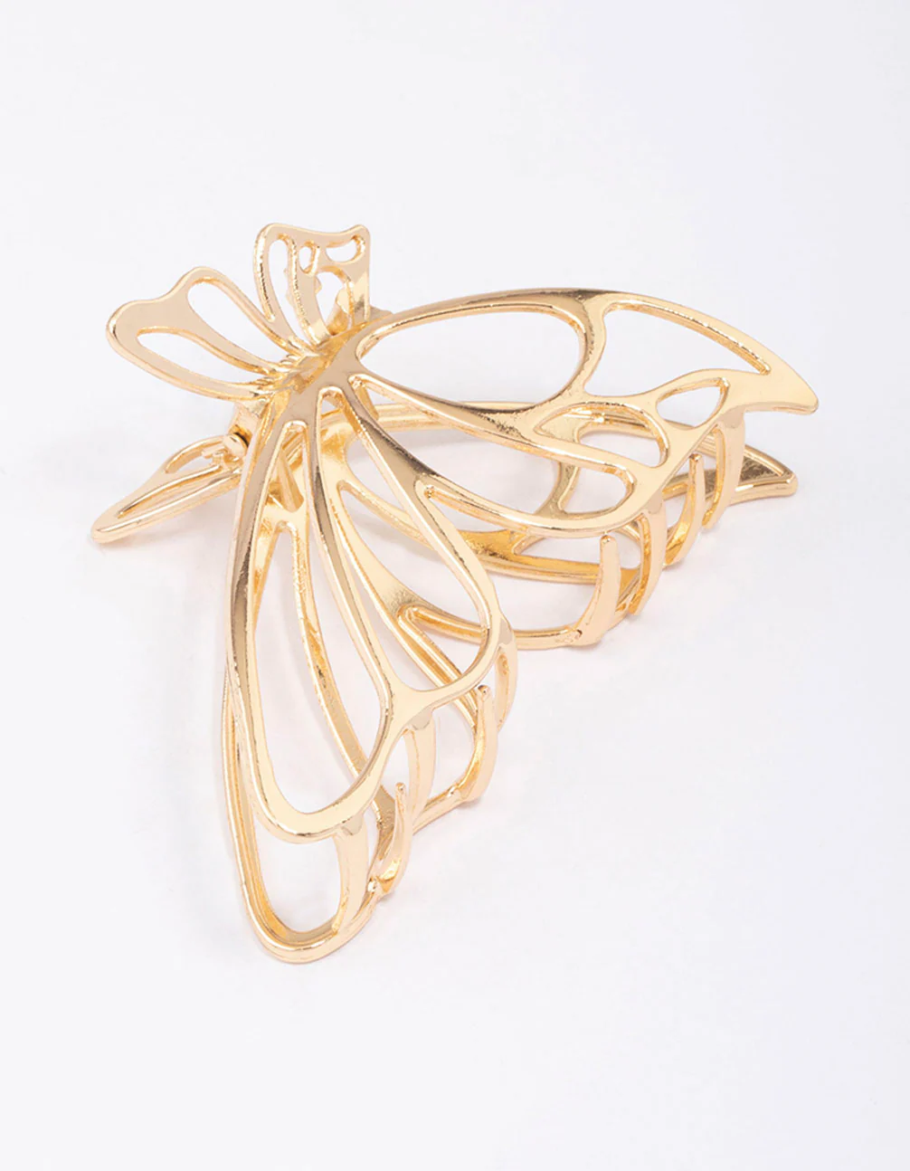 Gold Small Butterfly Hair Claw Clip - Image 3