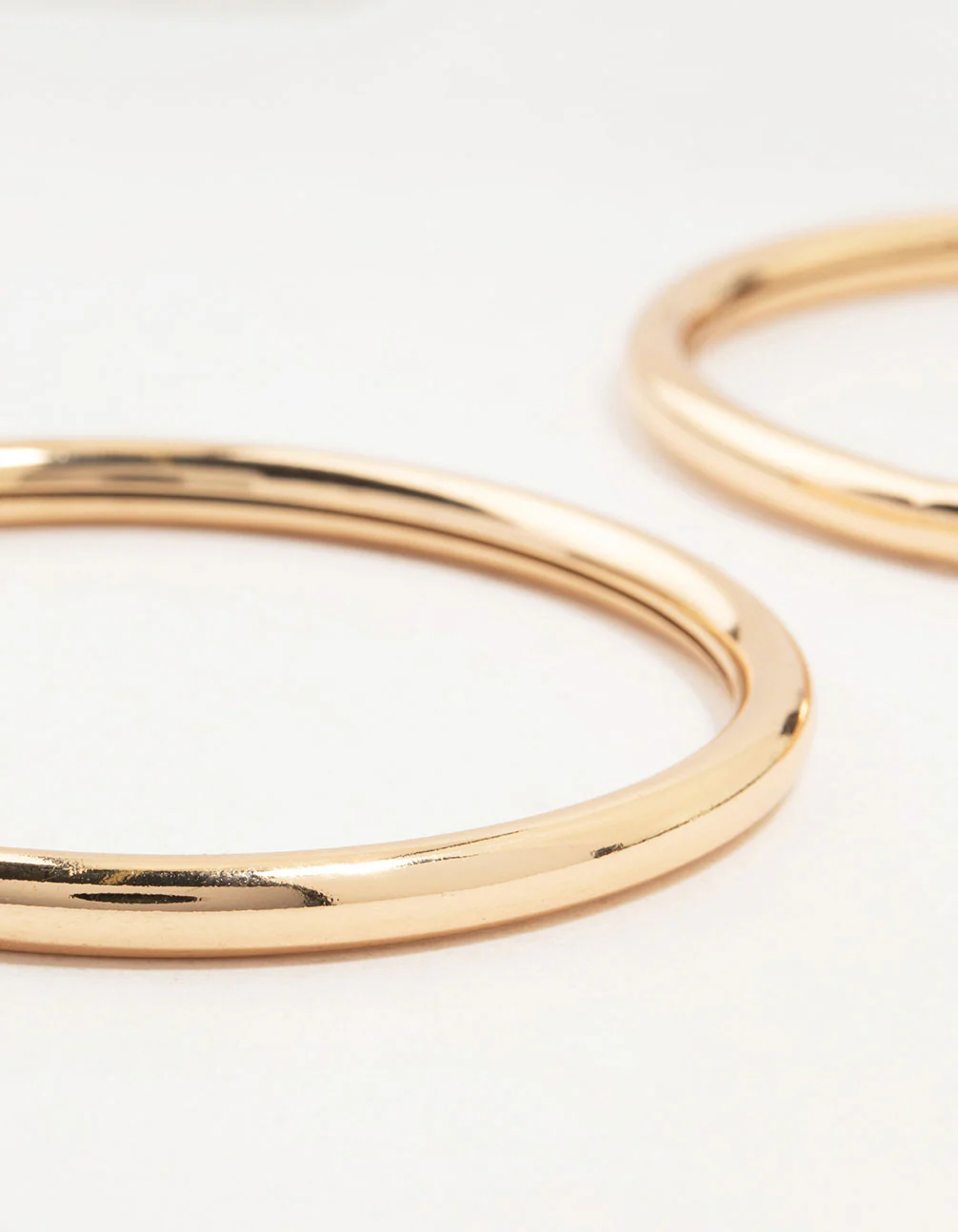Gold Smooth Bangles 2-Pack - Image 2