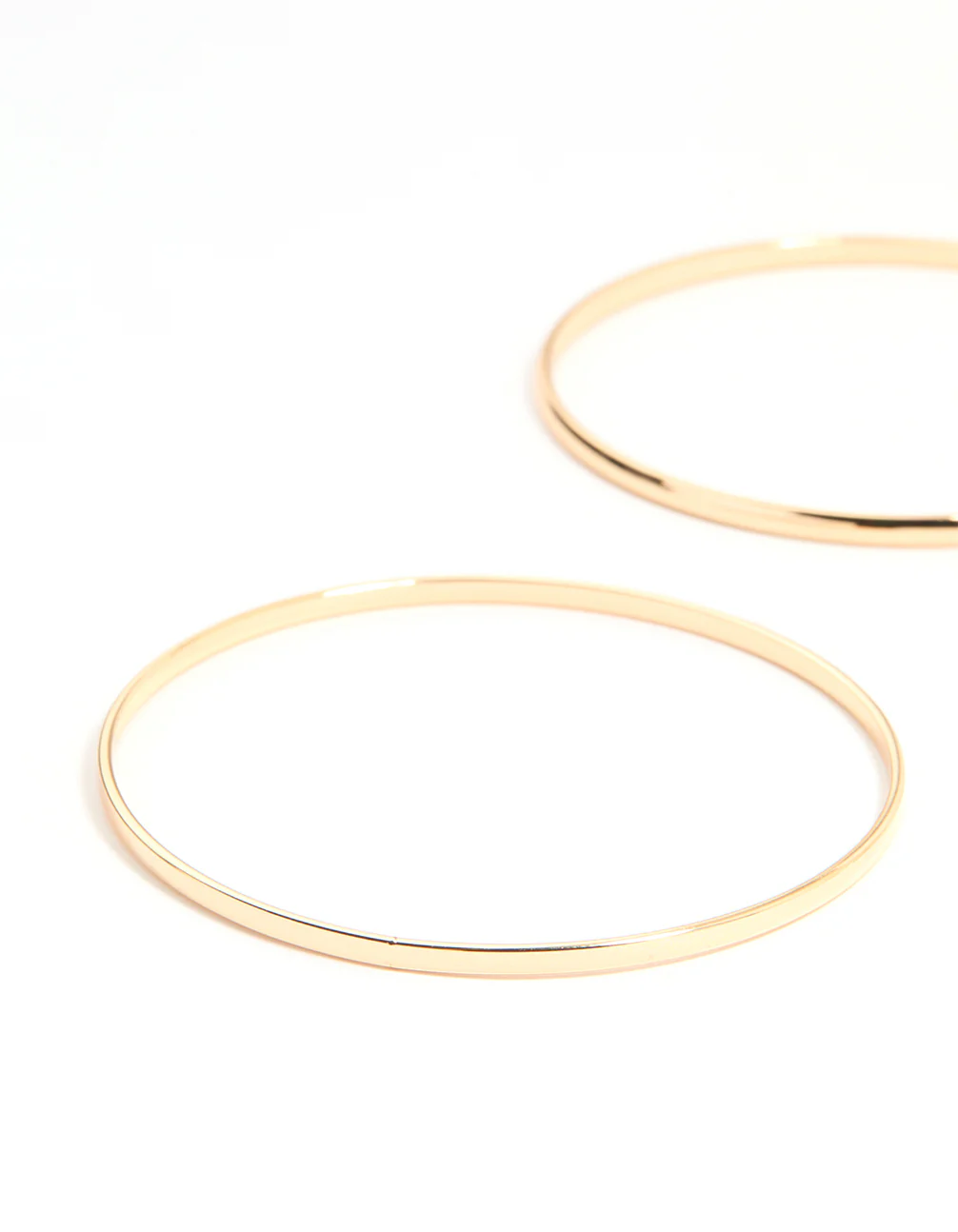 Gold Smooth Multi-Sized Bangles 6-Pack - Image 2