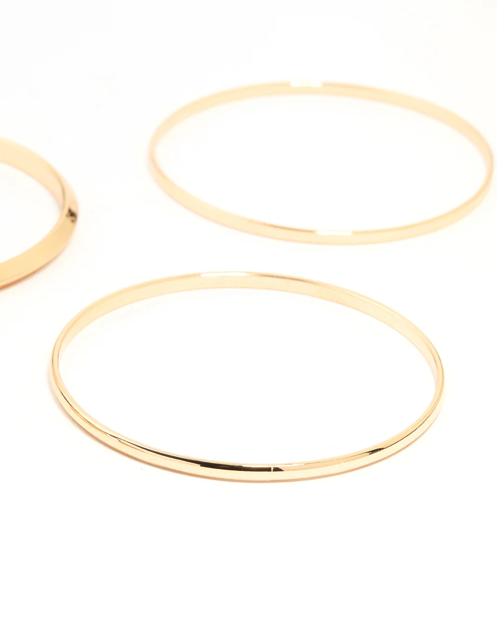 Gold Smooth Multi-Sized Bangles 6-Pack - Image 3