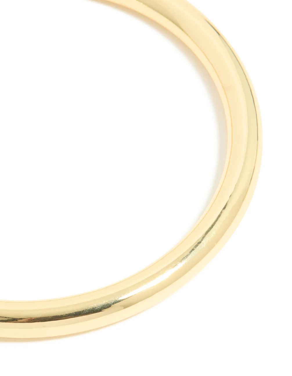 Gold Smooth Thick Bangle - Image 2