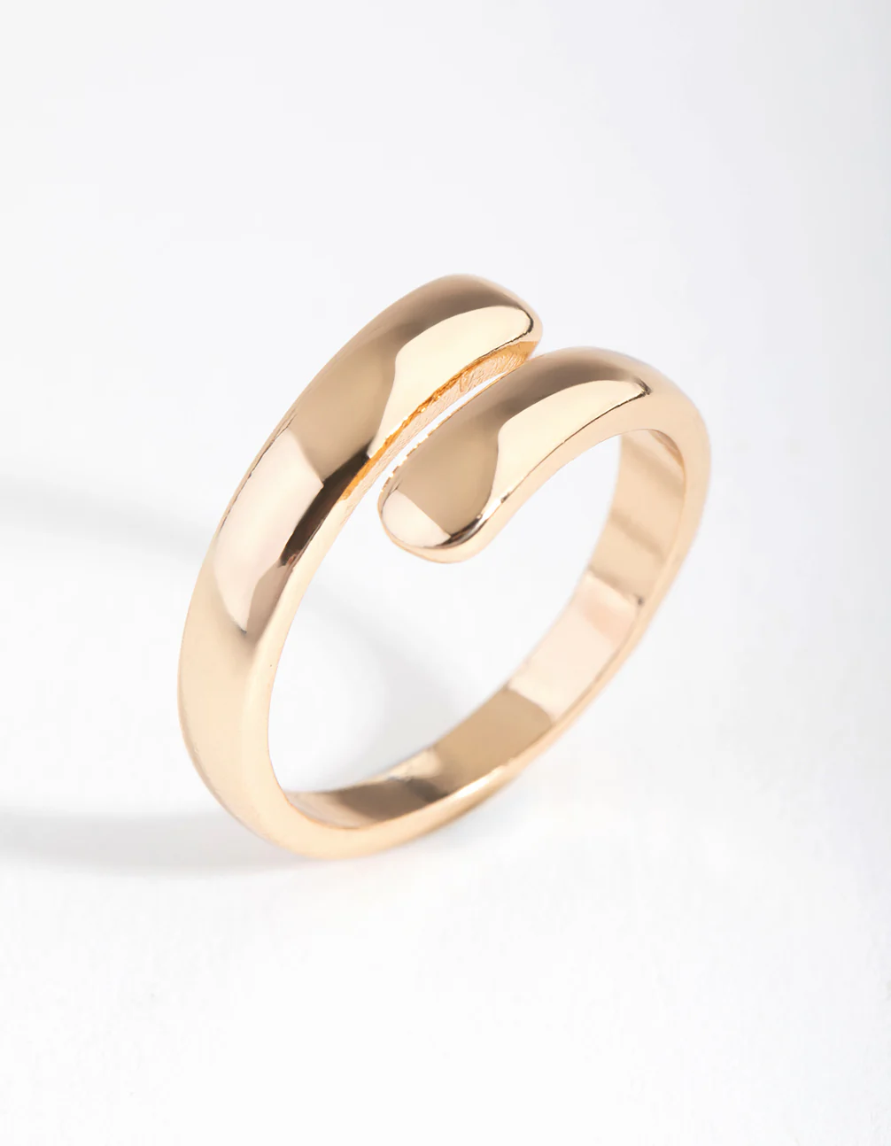 Gold Smooth Wrap Ring - Image 3