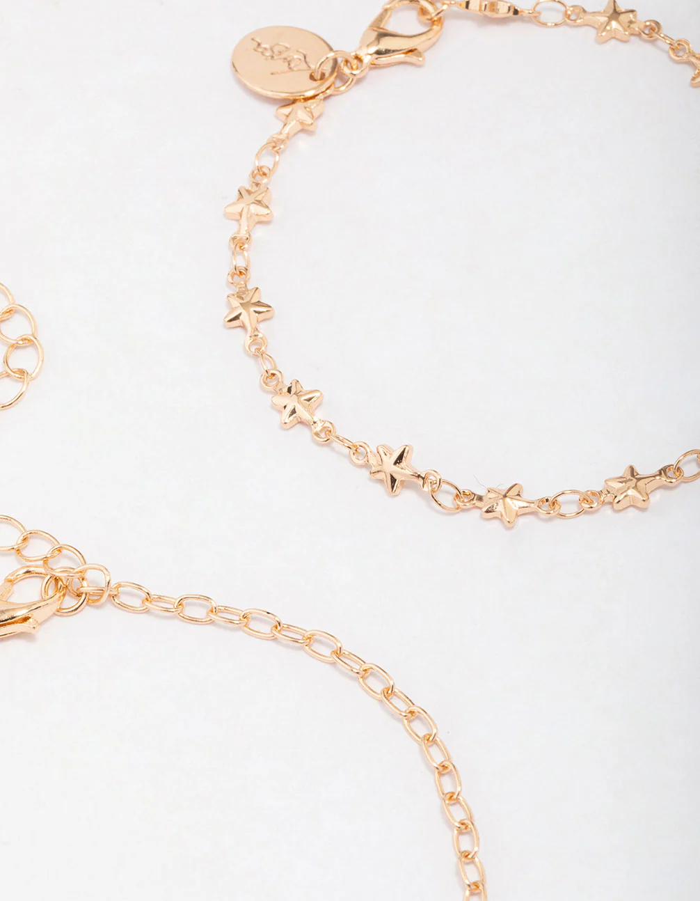 Gold Star Dangle Bracelet 4-Pack - Image 2
