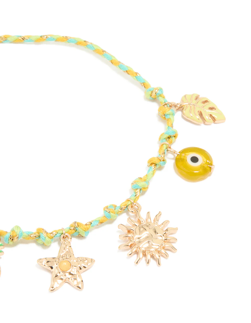 Gold Star & Rope Evil Eye Anklets 2-Pack - Image 3