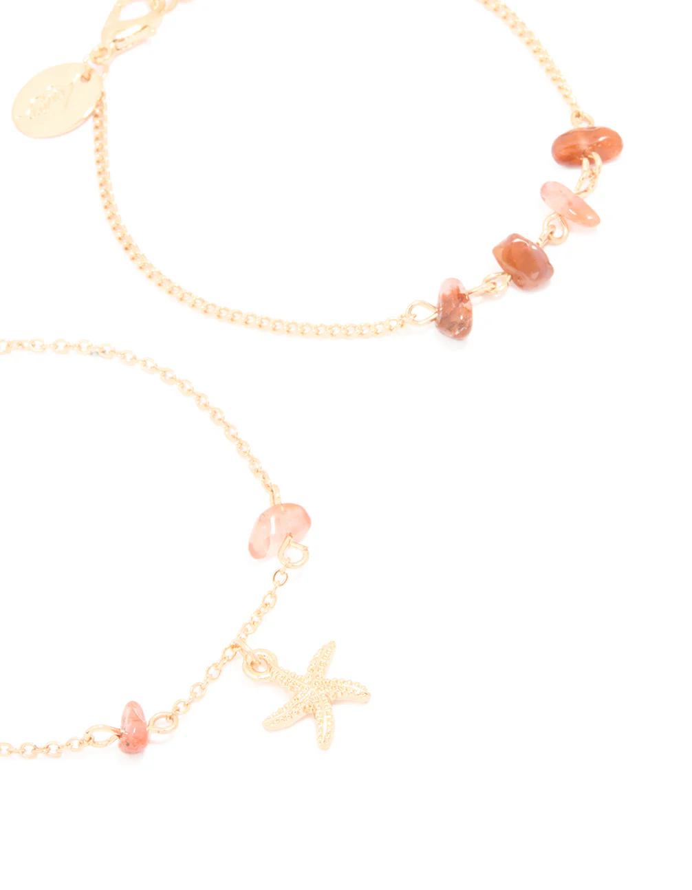 Gold Starfish Chip Bracelets 2-Pack - Image 2
