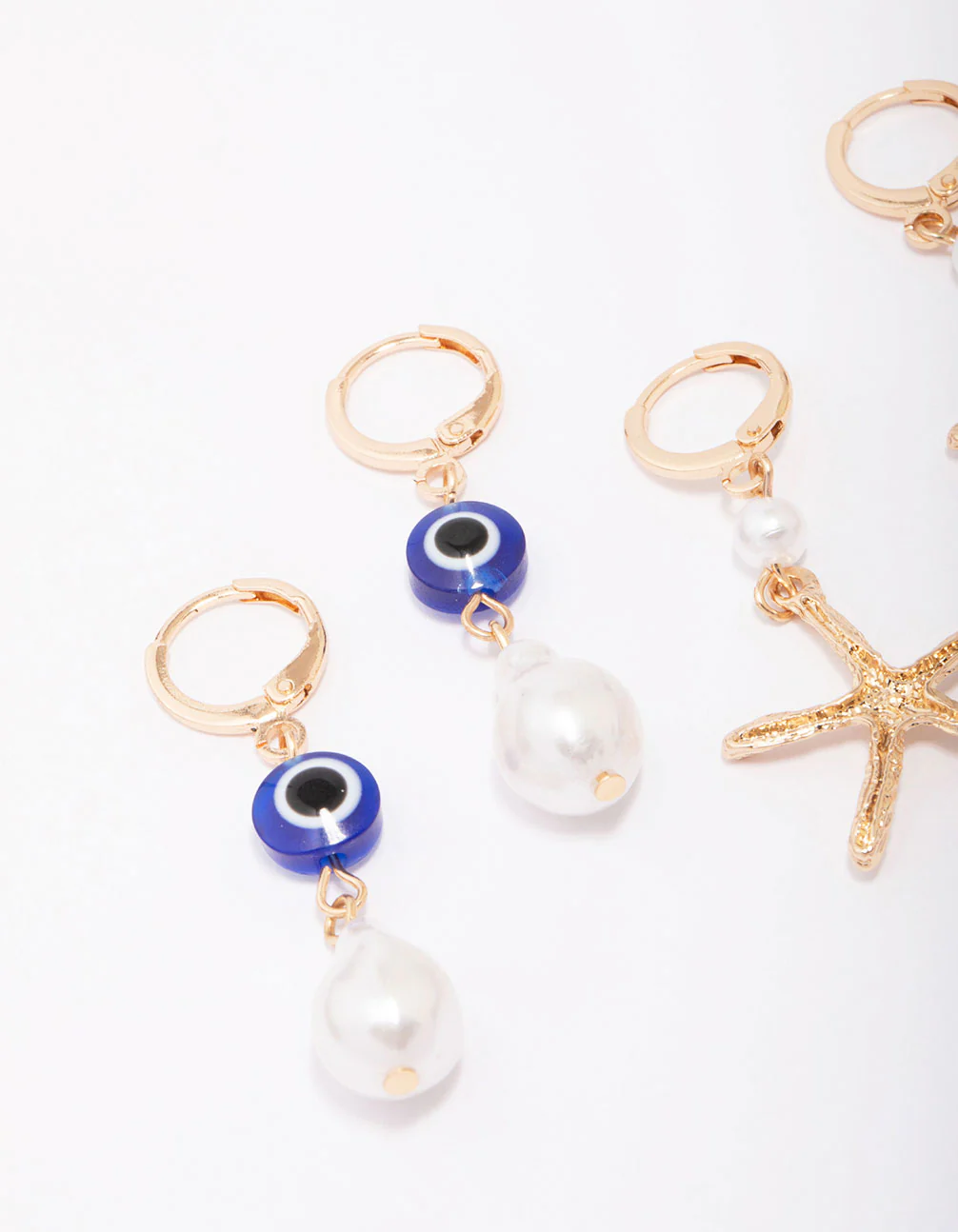 Gold Starfish Earring 3-Pack - Image 2