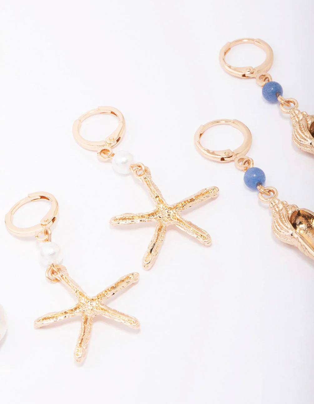 Gold Starfish Earring 3-Pack - Image 3
