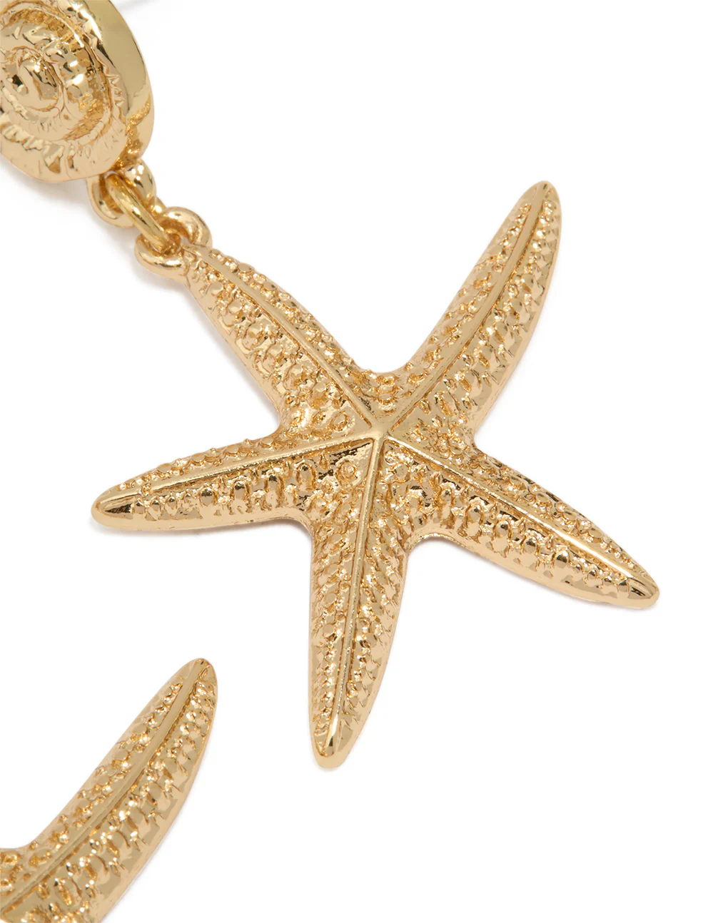 Gold Starfish Earrings - Image 3