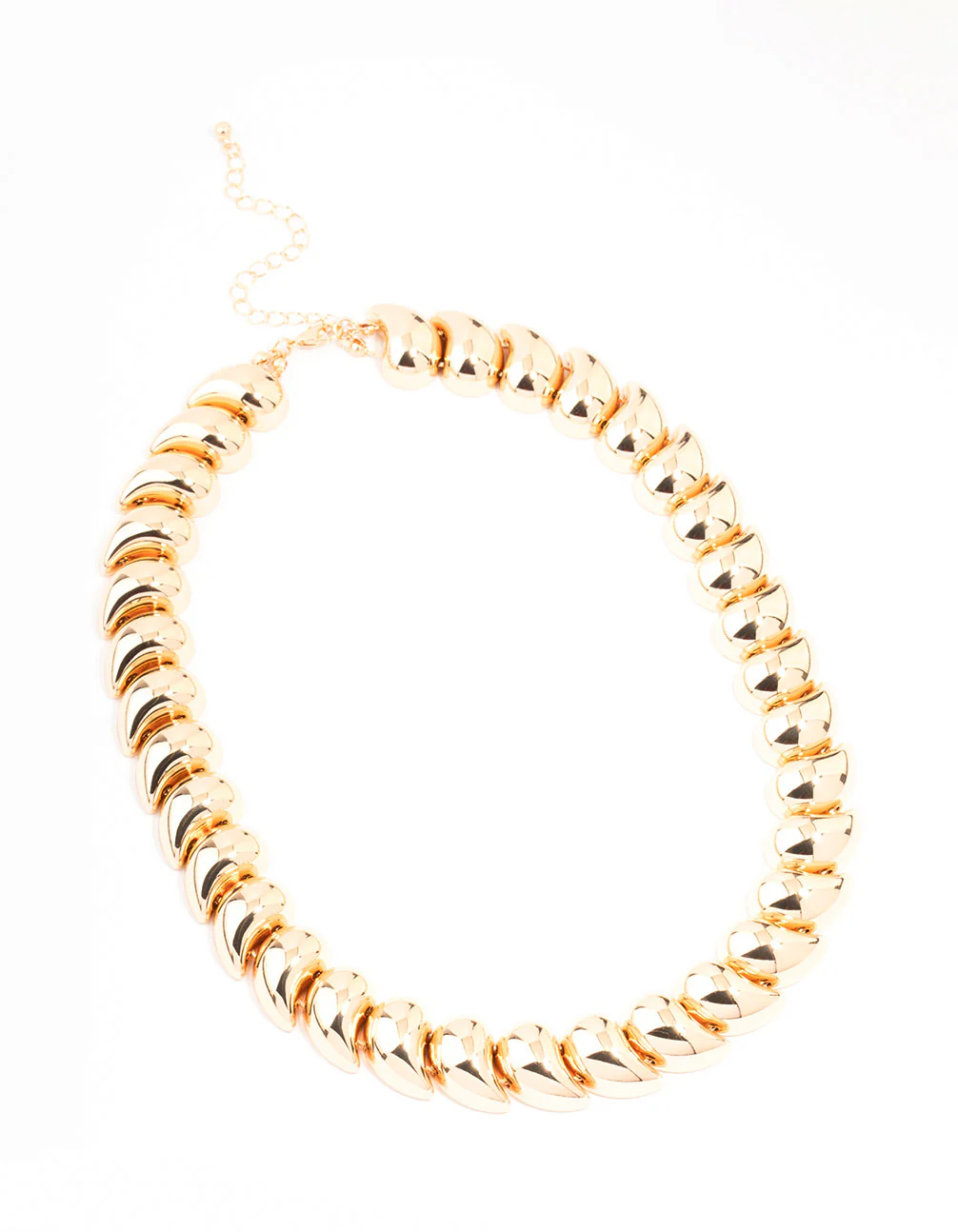 Gold Statement Bead Necklace - Image 2