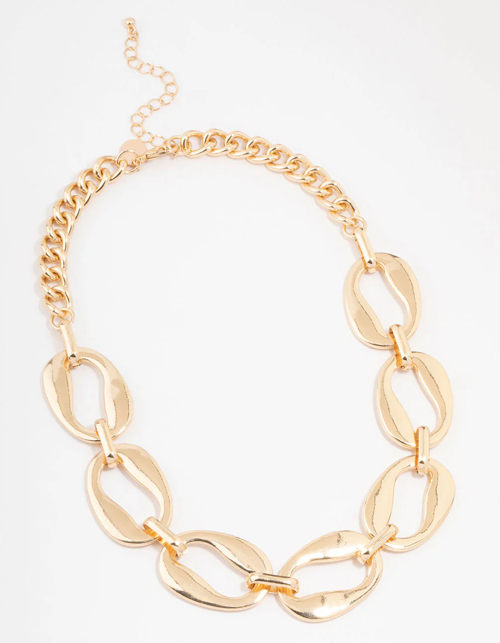 Gold Statement Chain Necklace - Image 2
