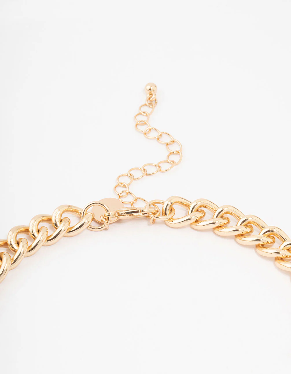 Gold Statement Chain Necklace - Image 3