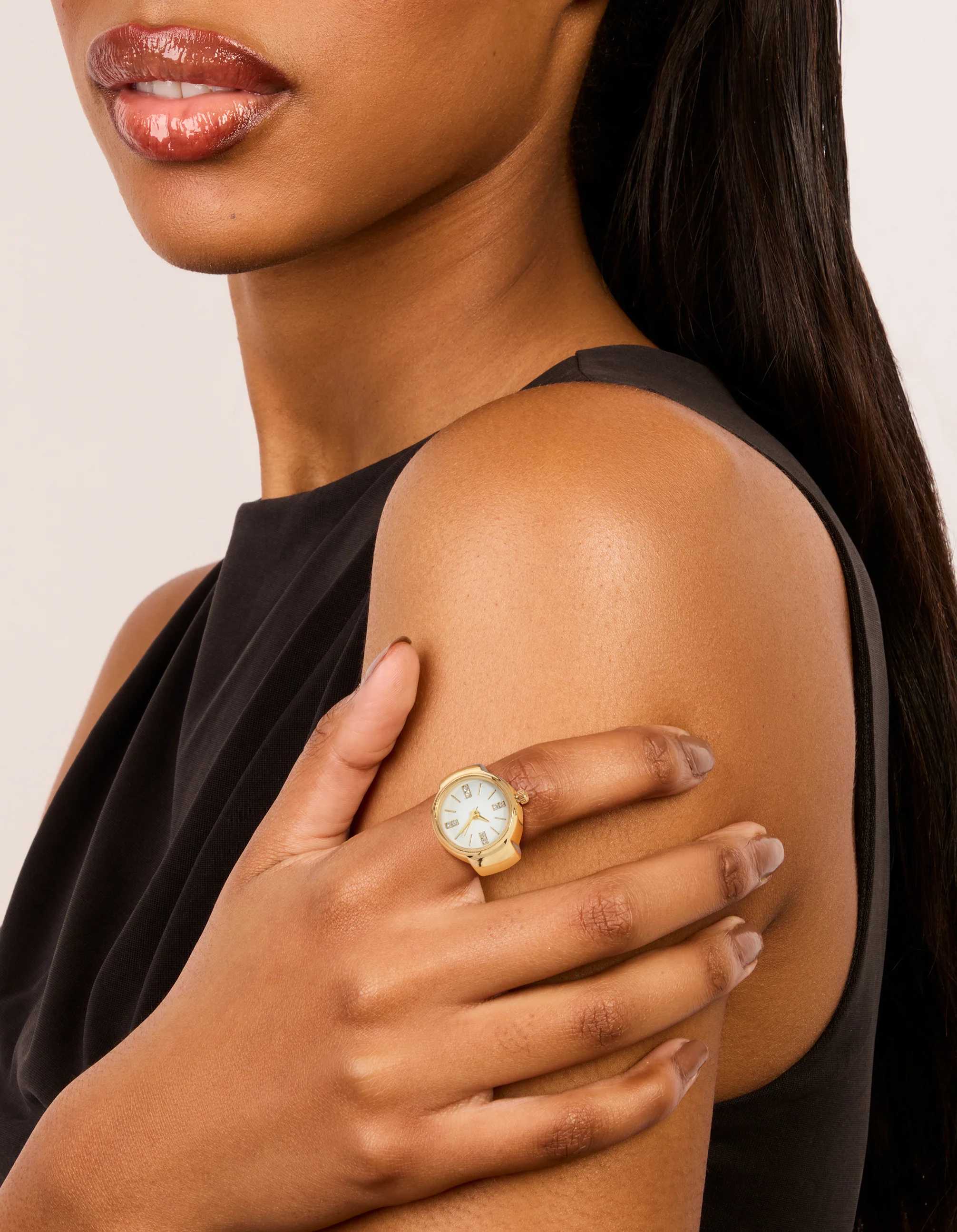 Gold Statement Watch Ring - Image 3