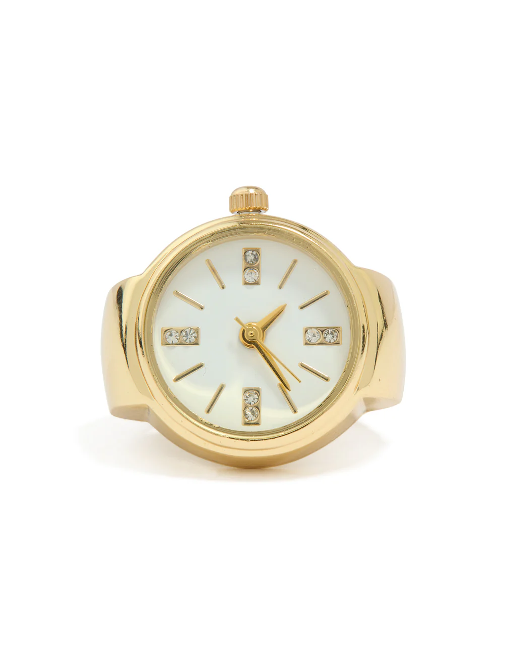 Gold Statement Watch Ring - Image 5