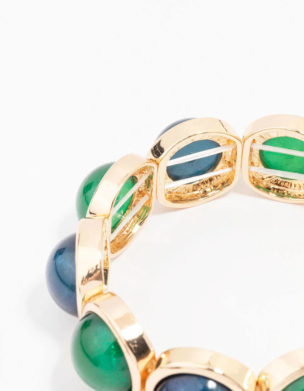 Gold Stretchy Stone Bracelet - Image 3