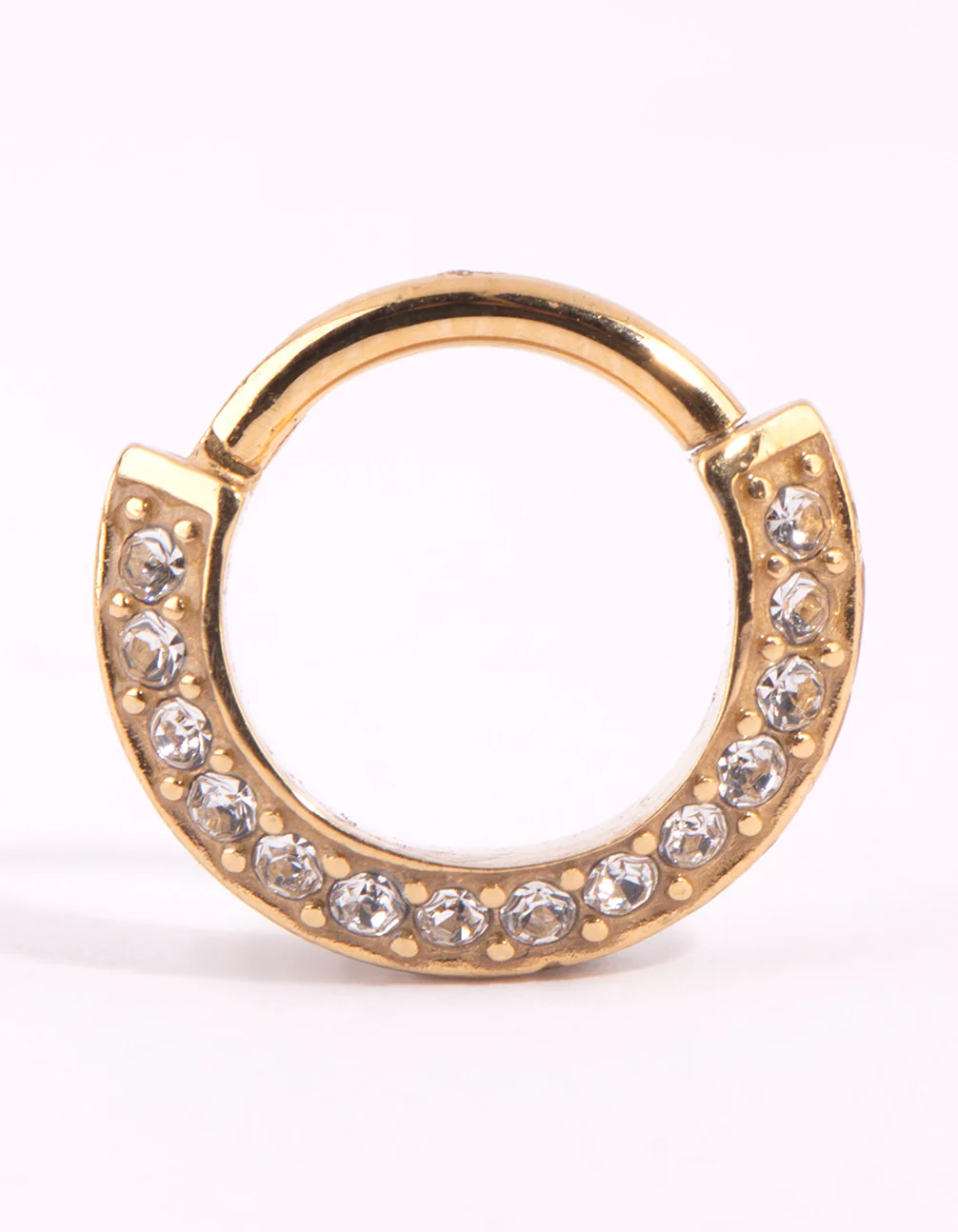 Gold Surgical Steel Pave Clicker - Image 2