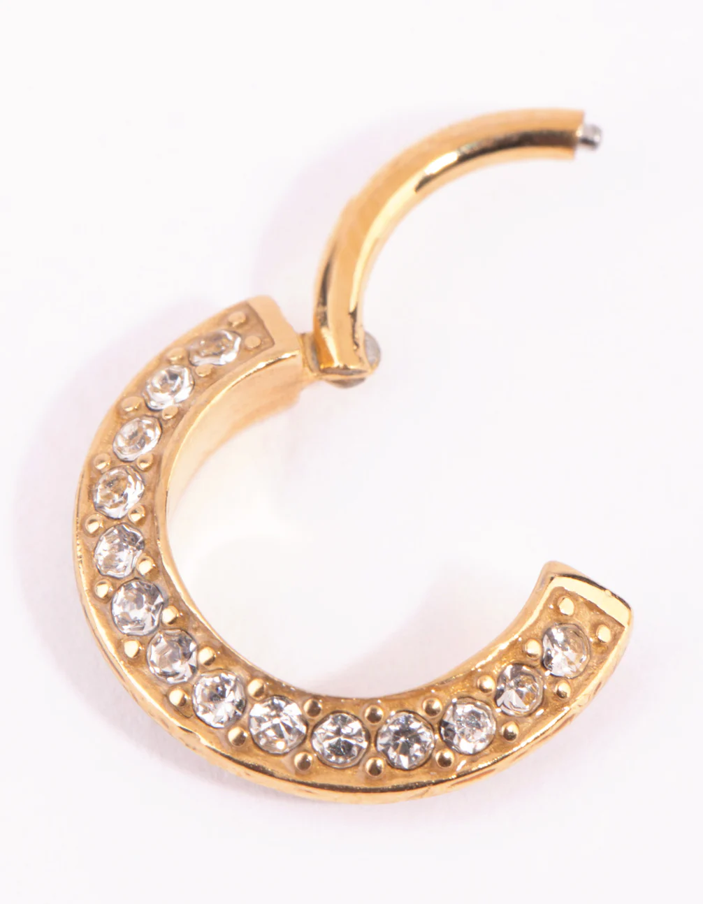 Gold Surgical Steel Pave Clicker - Image 3