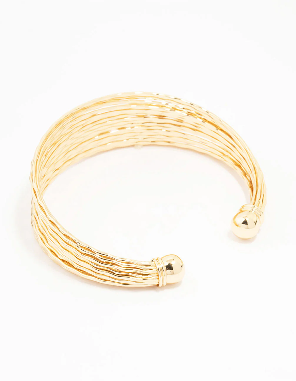 Gold Textured Wrist Cuff - Image 3