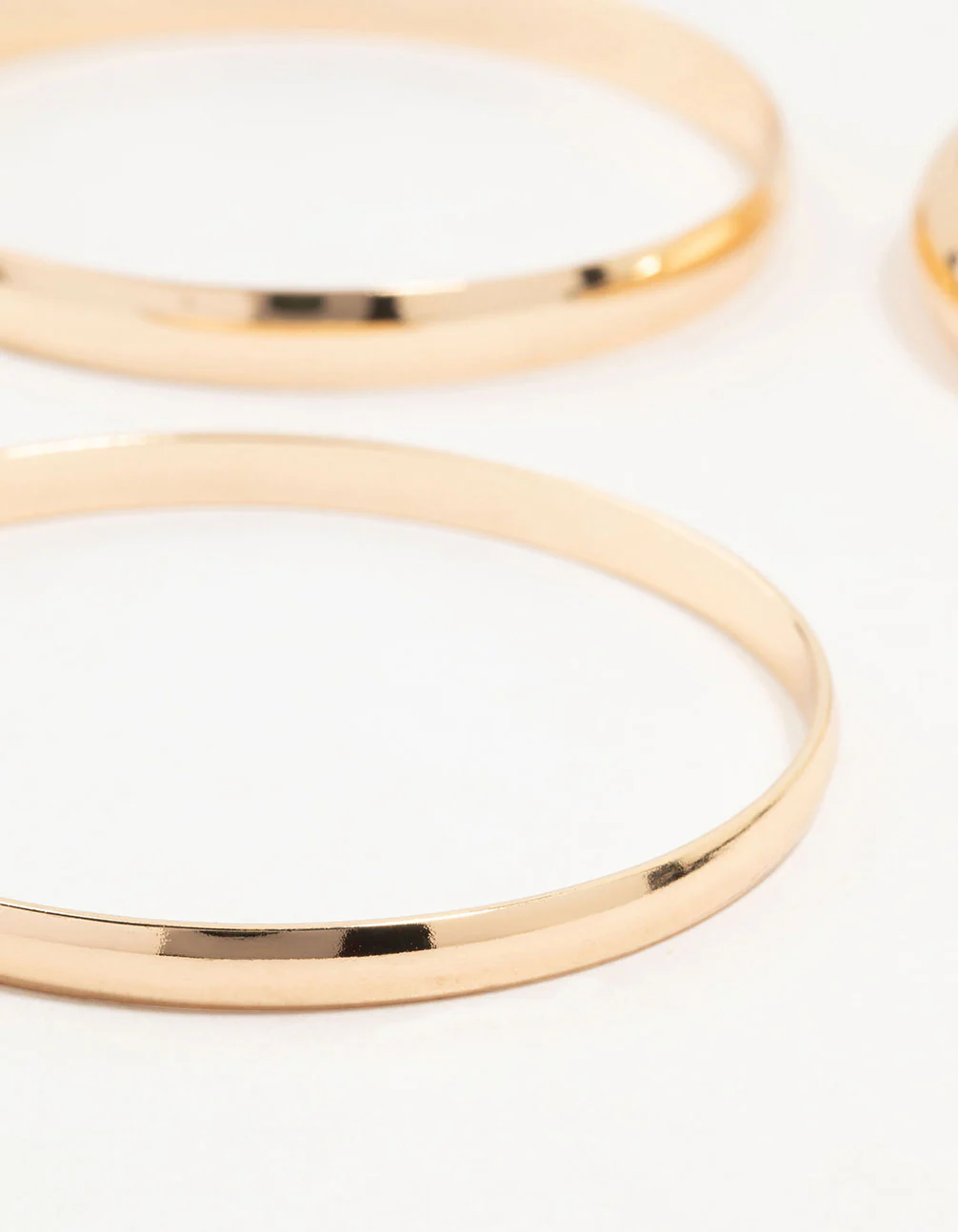 Gold Thick Bangles 3-Pack - Image 2