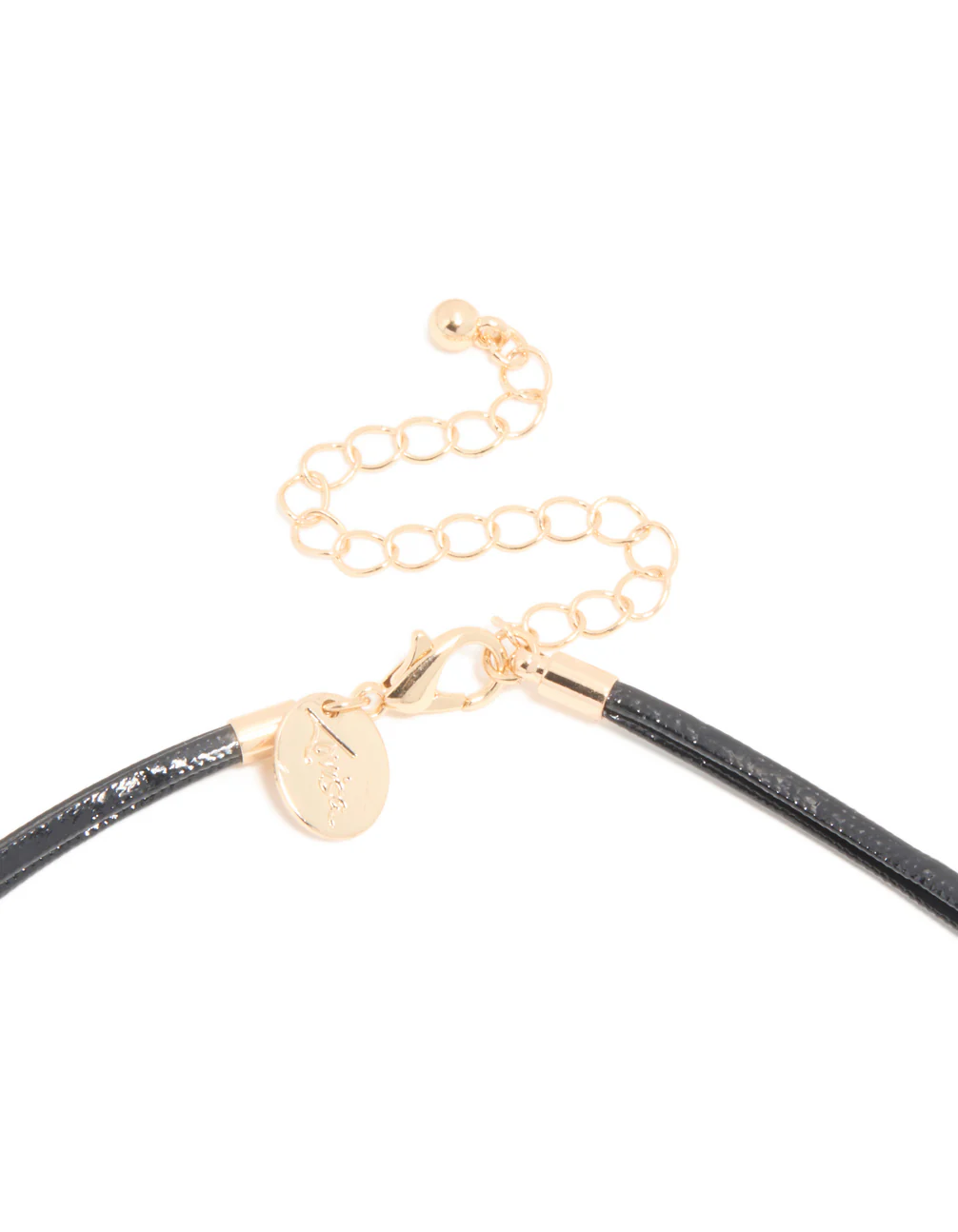 Gold Triple Bean Statement Cord Necklace - Image 3