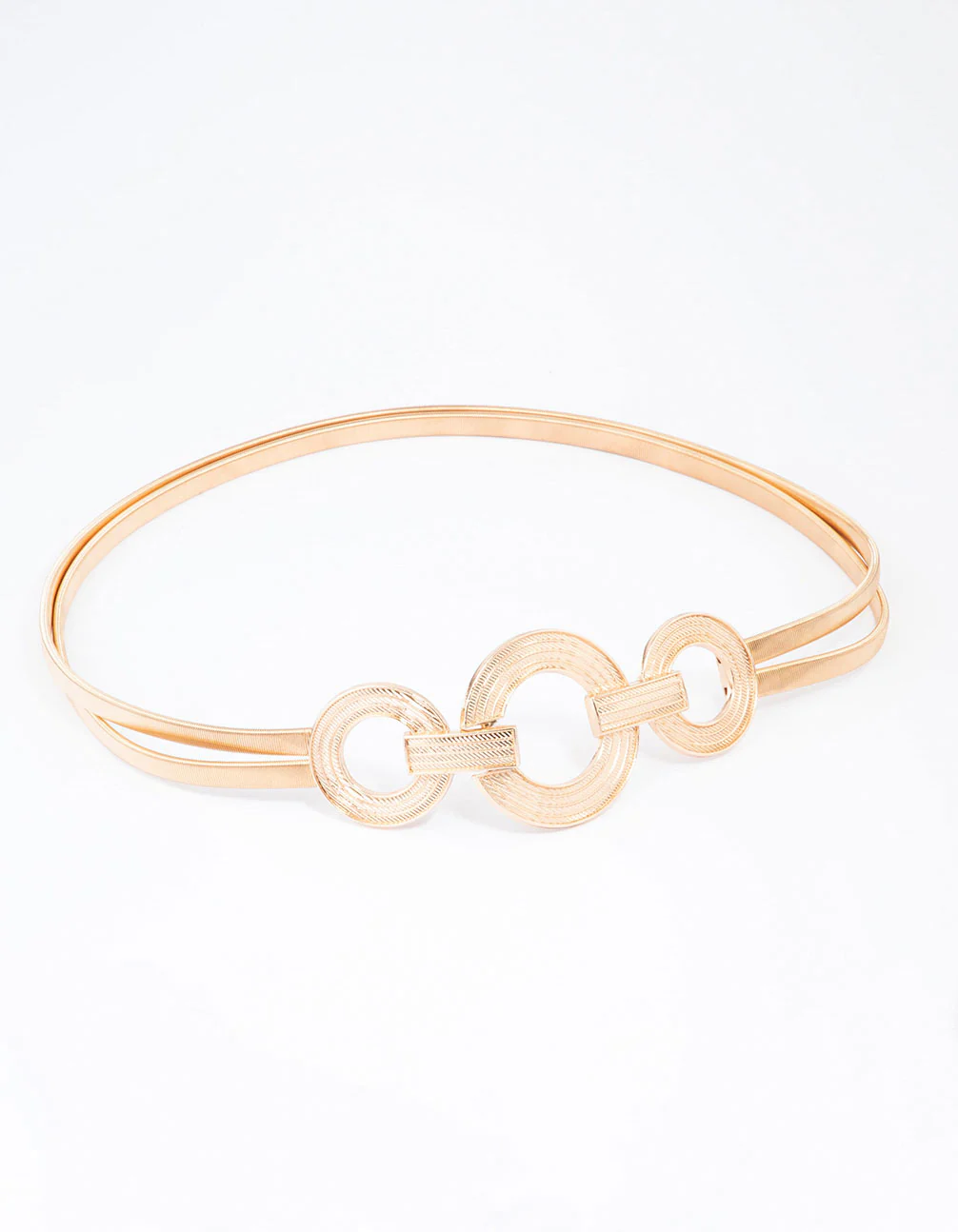Gold Triple Circle Stretch Belt - Image 2