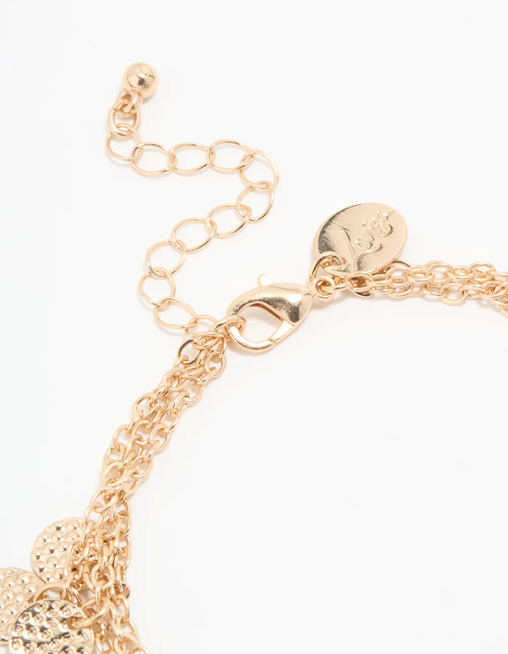 Gold Triple Layered Coin Anklet - Image 3