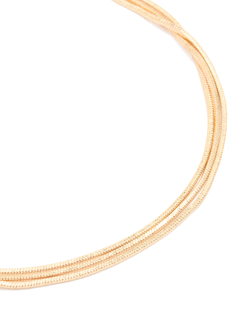Gold Triple Layered Simple Anklet - Image 2
