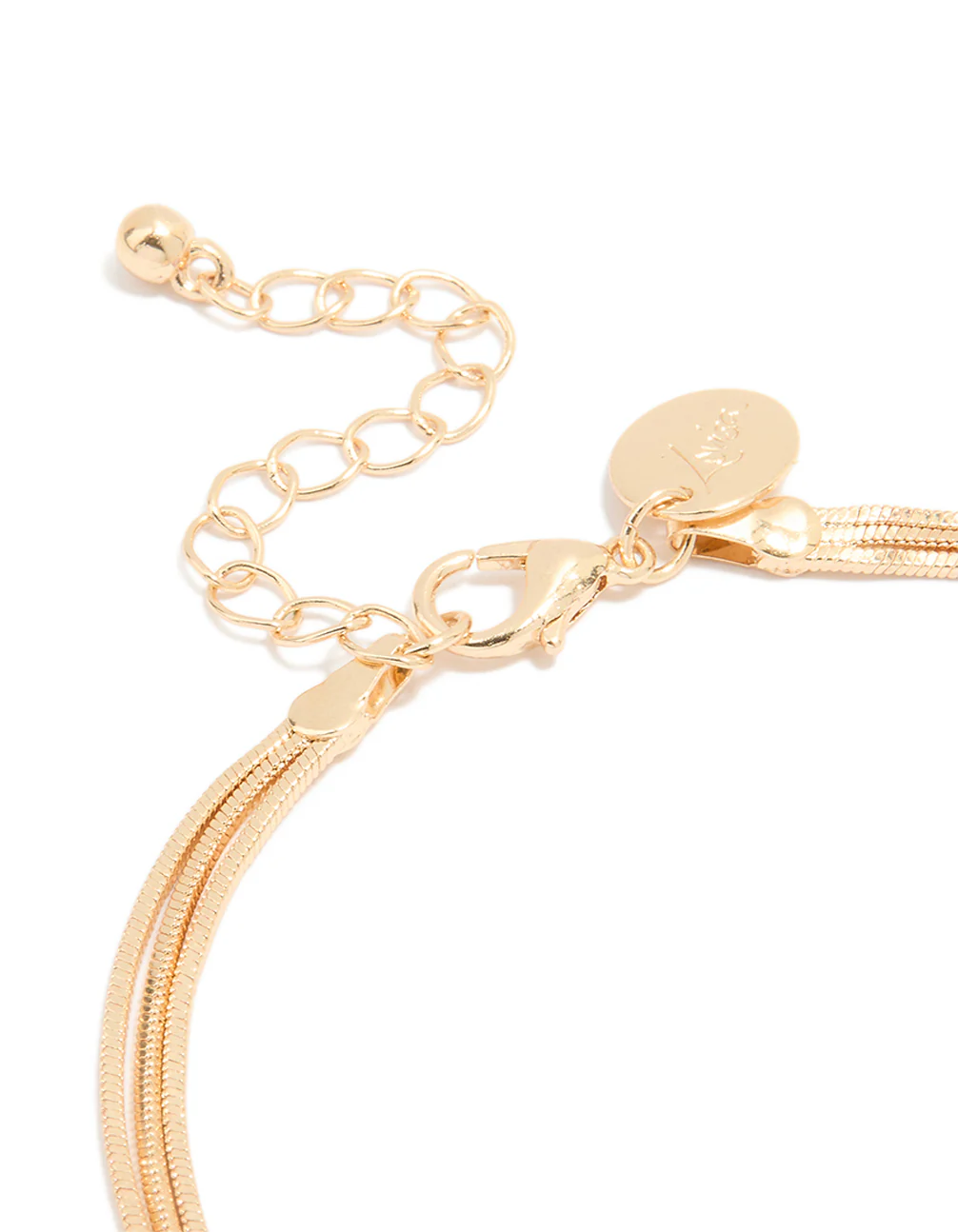 Gold Triple Layered Simple Anklet - Image 3