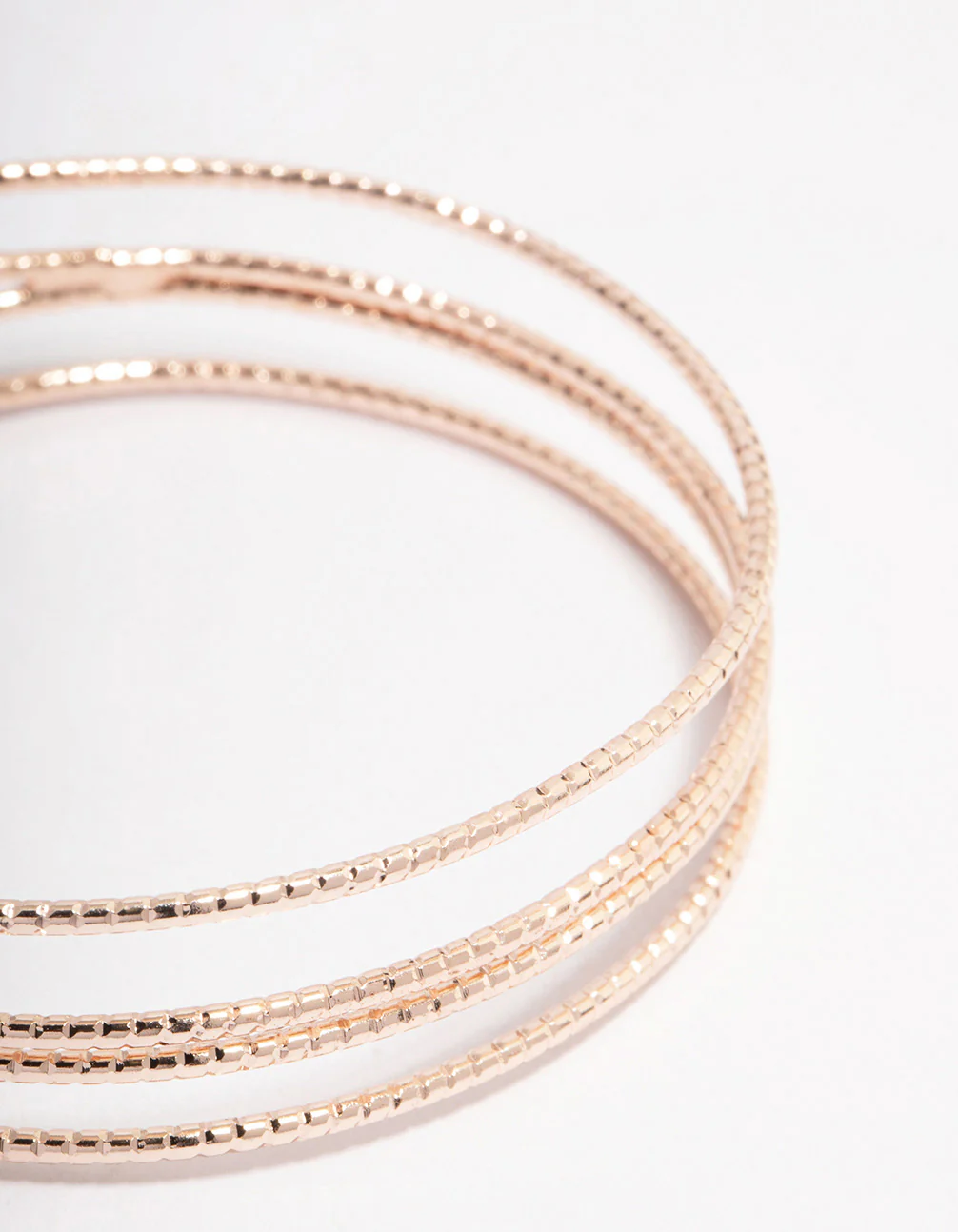 Gold Triple Wire Open Wrist Cuff - Image 2
