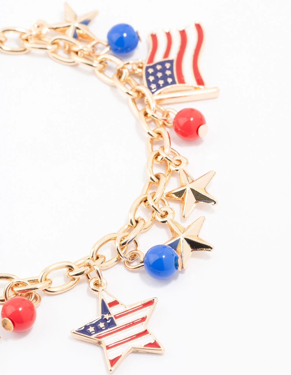 Gold USA Charm Bracelet - Image 2