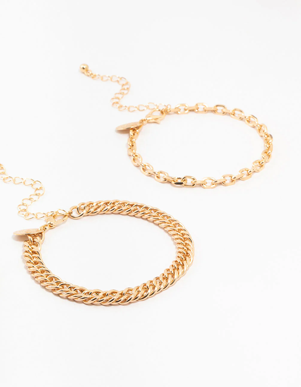 Gold Watch Link Chain Bracelets 4-Packs - Image 3