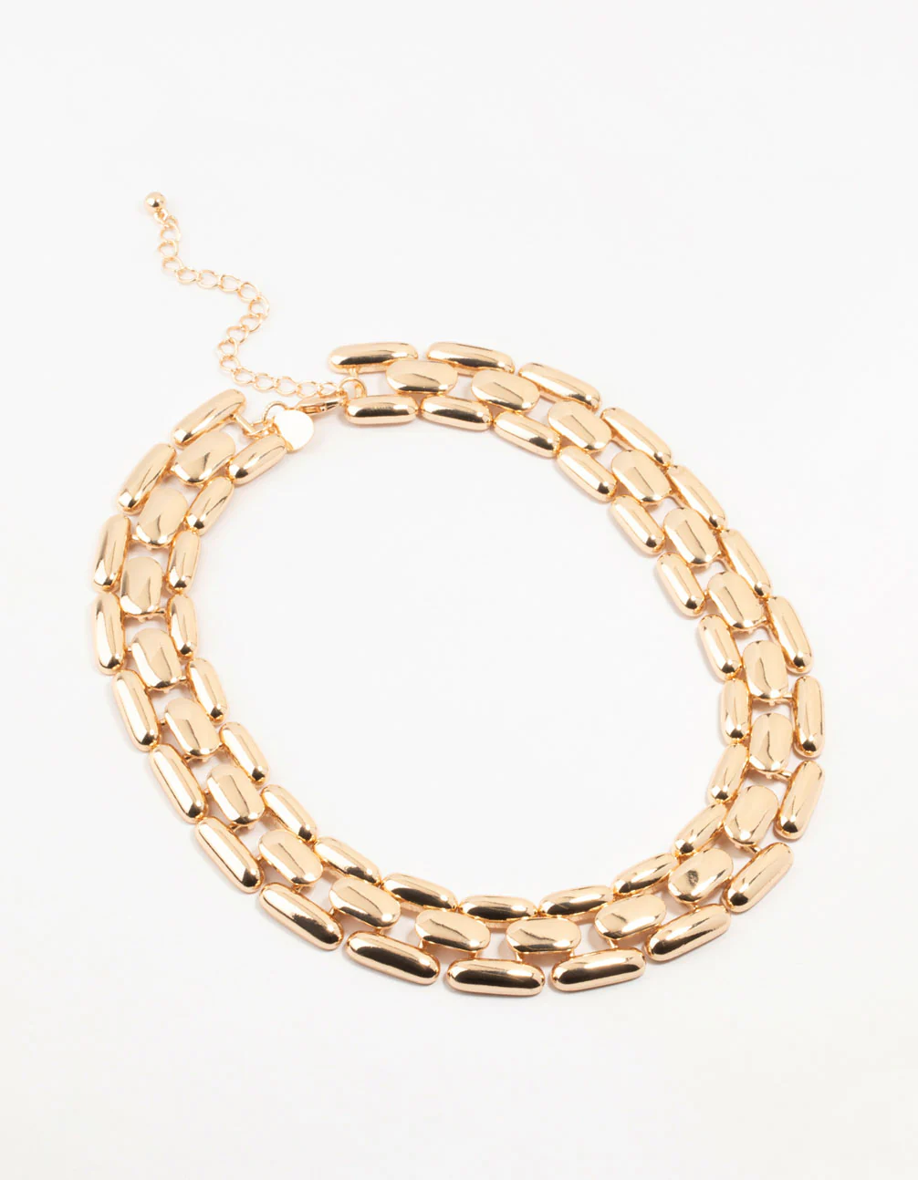 Gold Woven Chain Gold Necklace - Image 4
