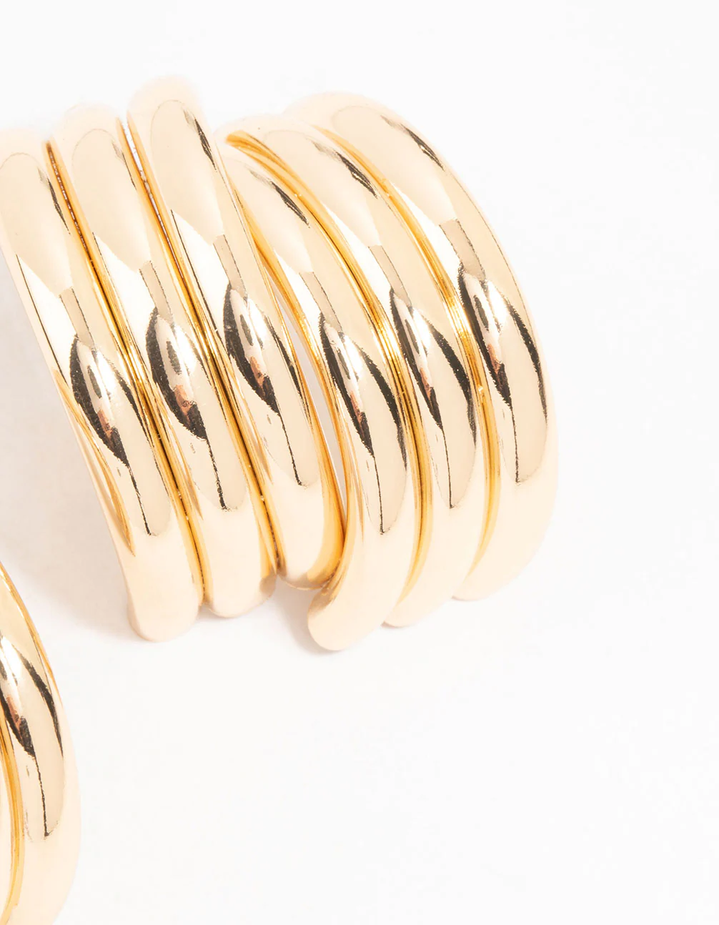 Gold Wrapped Stud Earrings - Image 5