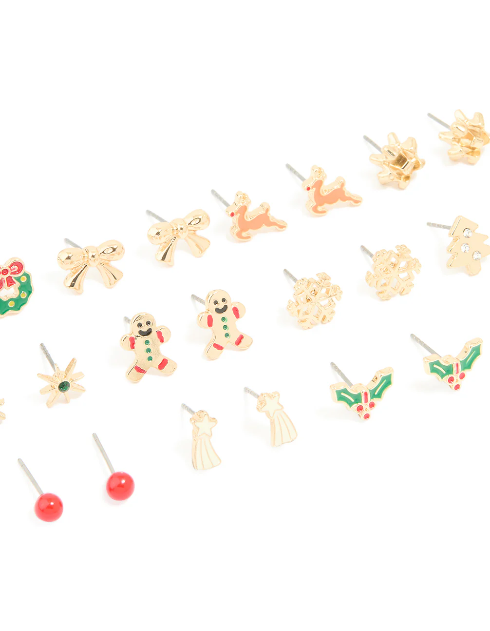 Gold Wreath & Shooting Star Earrings 12-Pack - Image 2