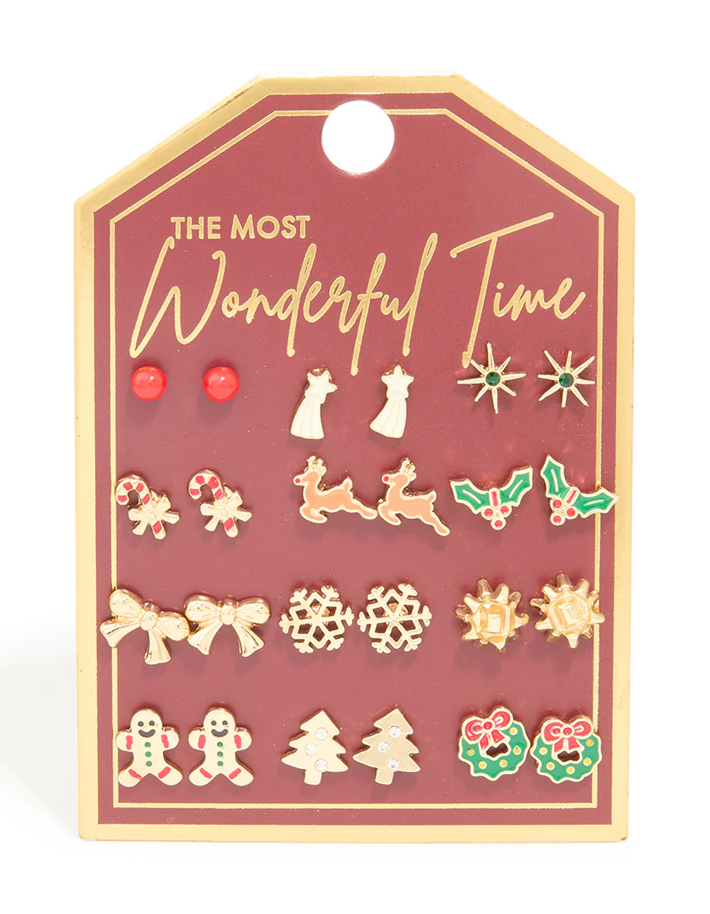 Gold Wreath & Shooting Star Earrings 12-Pack - Image 3